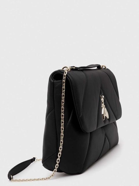 Patrizia Pepe torebka skórzana kolor czarny CBA302 L006