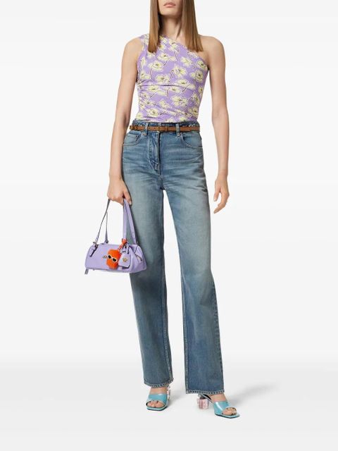 Versace Poppies gathered one-shoulder top - Purple - zdjęcie produktu nr 2