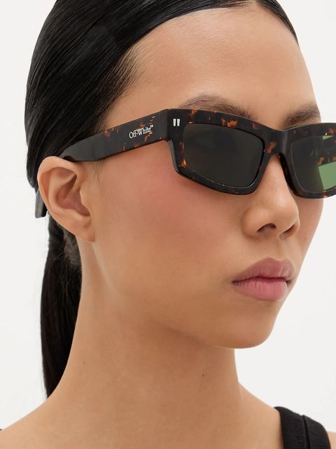 Off-White okulary przeciwsłoneczne kolor brązowy OERI135_546055