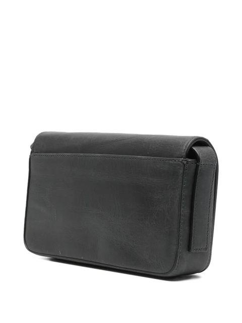 Alexander Wang flap leather crossbody bag - Black