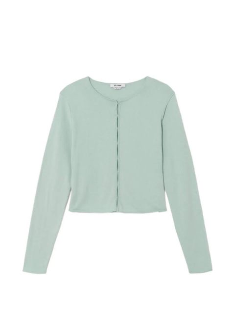 RE/DONE The Sol crew-neck cardigan - Green - zdjęcie produktu nr 1