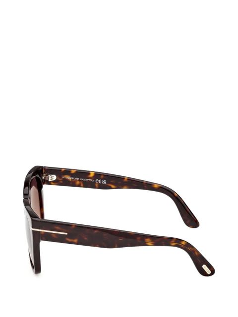 TOM FORD Eyewear square frame sunglasses - Brown