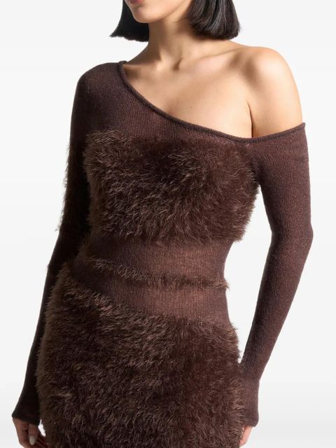 Manière De Voir knitted maxi dress - Brown
