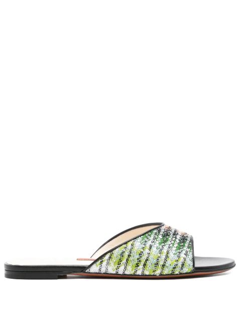 Missoni gradient flat sandals - Black - zdjęcie produktu nr 1