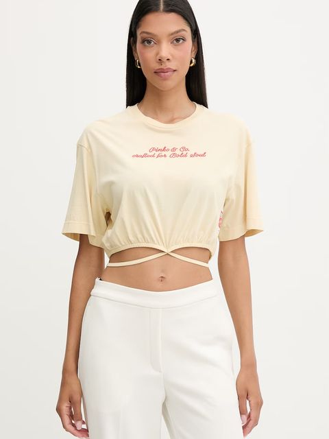 Pinko T-shirt damski bawełniany - zdjęcie produktu nr 1