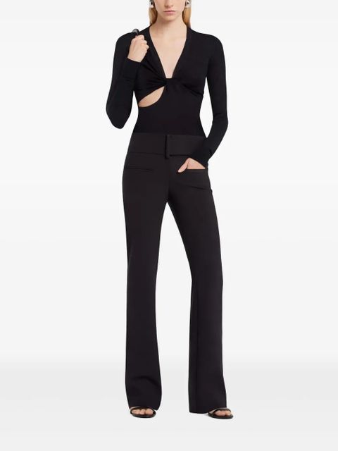 Courrèges twist-detailing shirt - Black