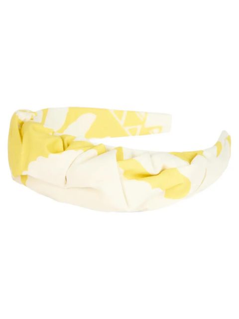 Valentino Garavani knotted print headband - Yellow