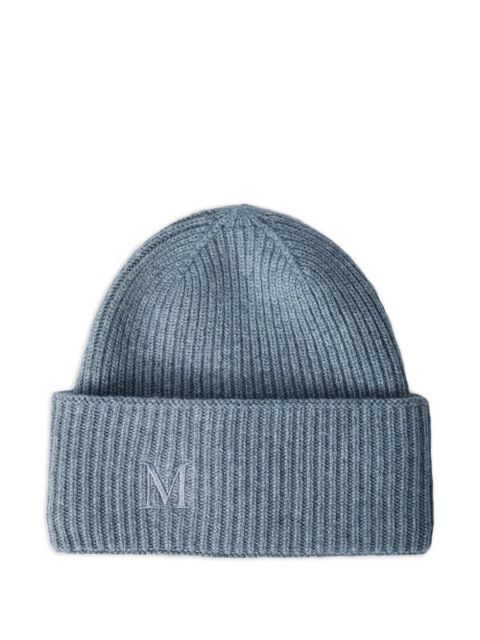 Max Mara logo-motif knitted beanie - Grey - zdjęcie produktu nr 1