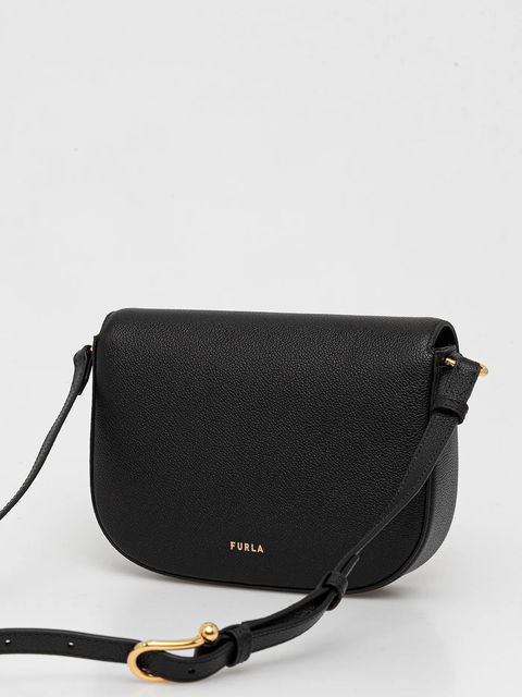 Furla torebka skórzana kolor czarny WB01887.BX3036.O6000