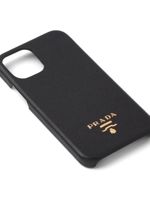 Prada iPhone 12/12 Pro logo case - Black