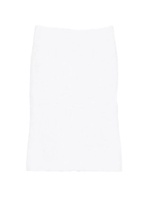 SHUSHU/TONG crinkled-effect skirt - White - zdjęcie produktu nr 1