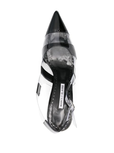 Manolo Blahnik Uxra 70mm slingback pumps - Black - zdjęcie produktu nr 2