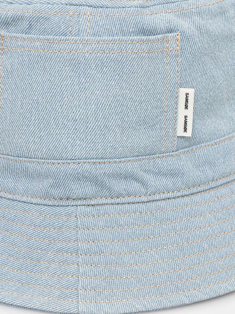 Samsoe Samsoe kapelusz bawełniany SAMORY kolor niebieski bawełniany U25100007 - zdjęcie produktu nr 2