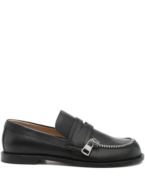JW Anderson zip-detail penny loafers - Black - zdjęcie produktu nr 1