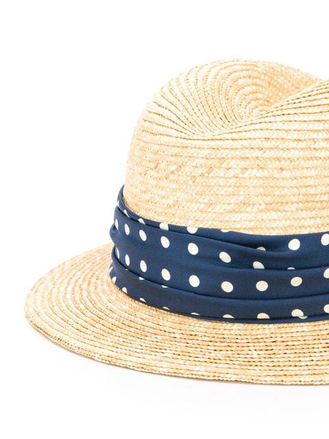 Maison Michel Bobbie straw sun hat - Neutrals - zdjęcie produktu nr 2