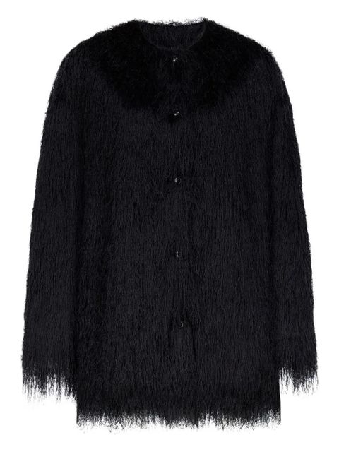 LouLou de Saison Filipo fringed button coat - Black - zdjęcie produktu nr 1