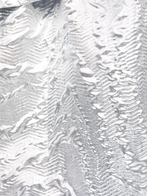 GANNI jacquard metallic dress - Silver