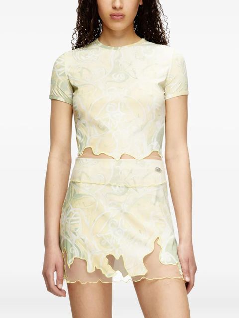 Diesel T-Inlay T-shirt - Neutrals