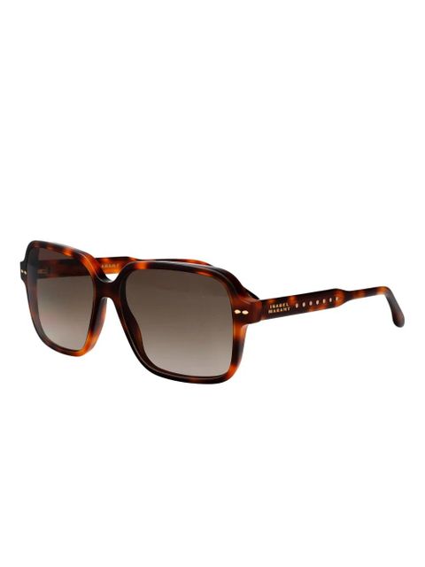 Isabel Marant Eyewear square-frame sunglasses - Brown - zdjęcie produktu nr 2