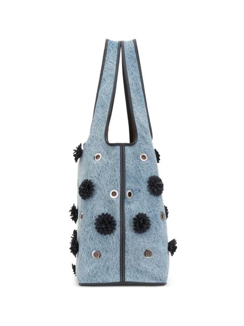 3.1 Phillip Lim pom-pom eyelet tote bag - Blue