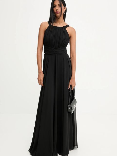 Answear.LAB sukienka kolor czarny maxi rozkloszowana - zdjęcie produktu nr 1