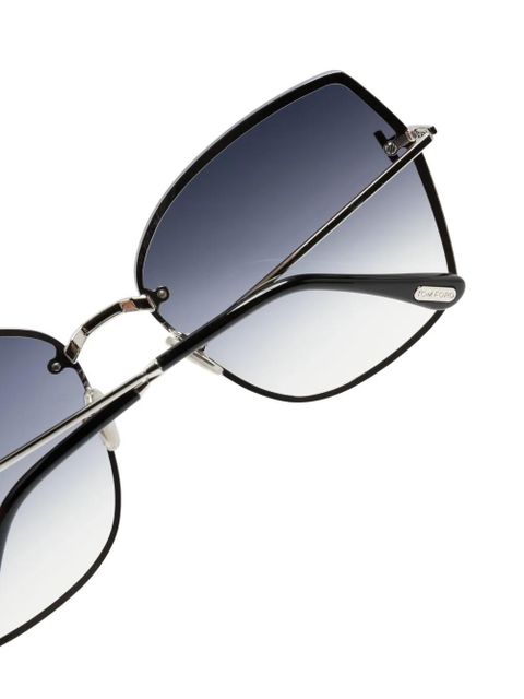 TOM FORD Eyewear Nickie butterfly-frame sunglasses - Grey