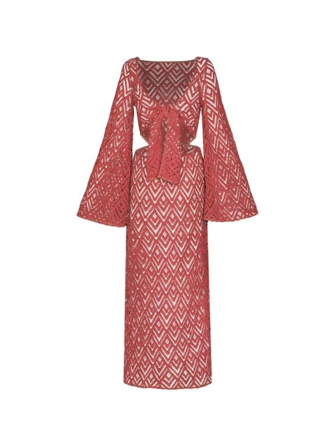 Johanna Ortiz Under The Sea embroidered midi dress - zdjęcie produktu nr 1