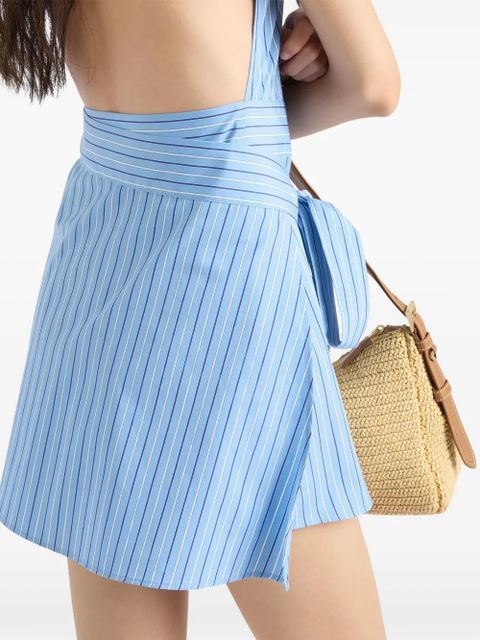 Prada sleeveless striped shirt - Blue