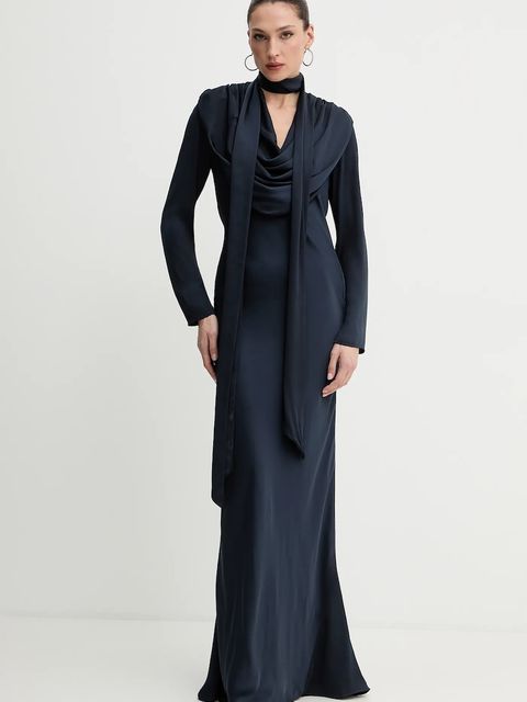 Rotate sukienka kolor granatowy maxi prosta 1154392318 - zdjęcie produktu nr 1