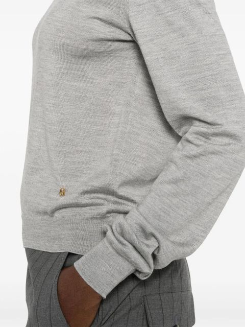 Moschino fine-knit sweater - Grey