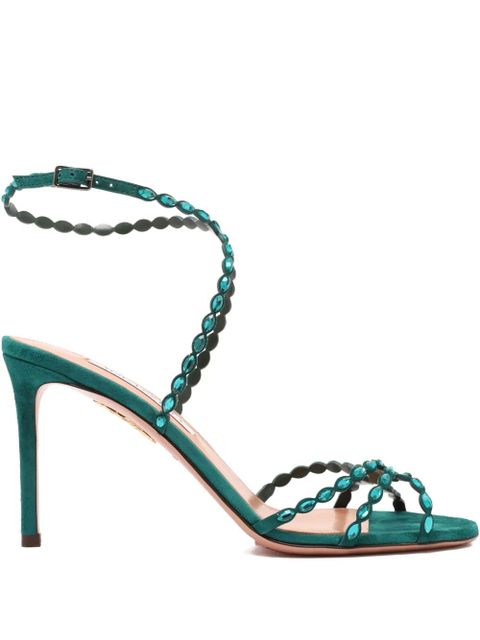 Aquazzura 85mm Love Struck sandals - Green - zdjęcie produktu nr 1