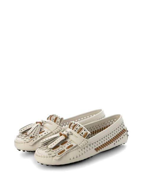 Tod's tassel-detail cutout loafer - Neutrals - zdjęcie produktu nr 2