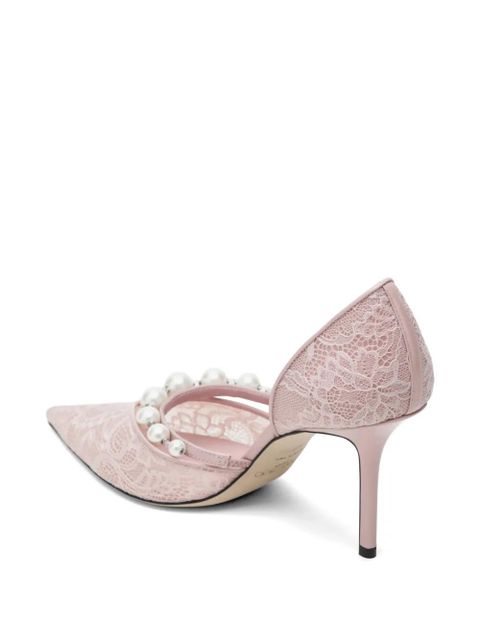 Jimmy Choo Aurelie lace-pearl pumps - Pink