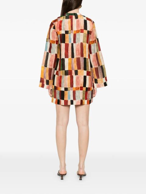 ALEMAIS x LRNCE Marjorelle multicoloured mini dress - Neutrals