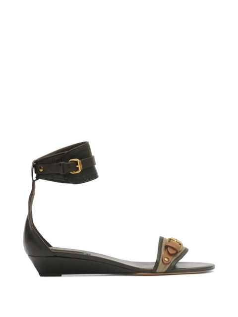 ISABEL MARANT Edony ankle-strap open-toe sandals - Green - zdjęcie produktu nr 1