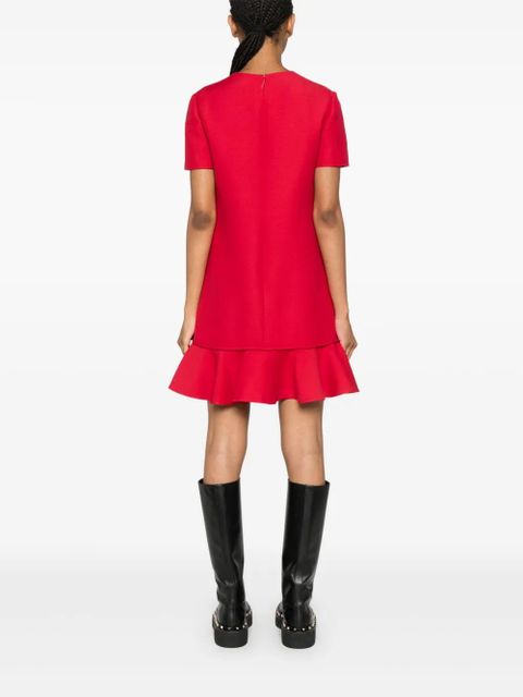 Valentino Garavani bow-detail mini dress - Red