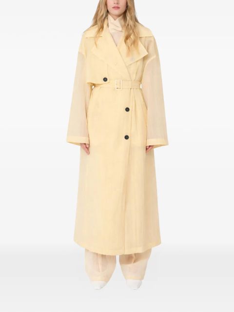 Sportmax Spsfata belted trench coat - Yellow - zdjęcie produktu nr 2
