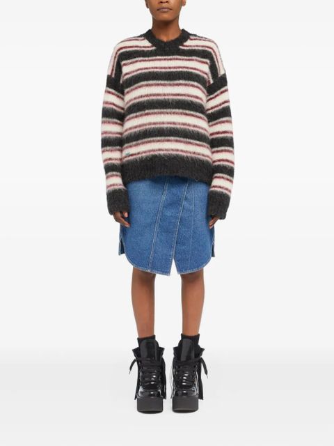 Alanui striped-pattern sweater - Multicolour