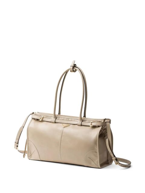 Prada large Bonnie tote bag - Neutrals
