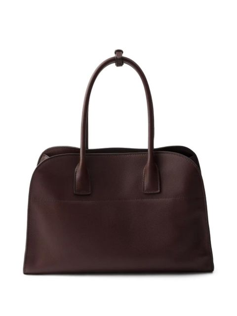 Prada large leather tote bag - Brown