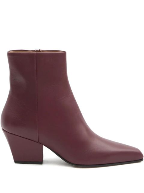 Paris Texas 60mm Jane square-toe Texan-heel boots - Red - zdjęcie produktu nr 1