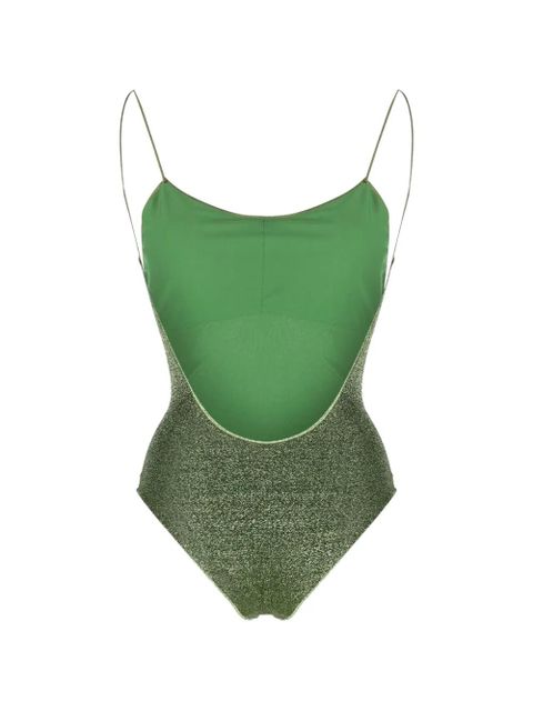 Oséree Lumière spaghetti-strap swimsuit - Green - zdjęcie produktu nr 2