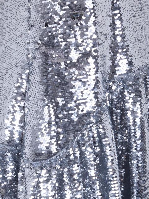 Simone Rocha sequin-embellished midi dress - Silver