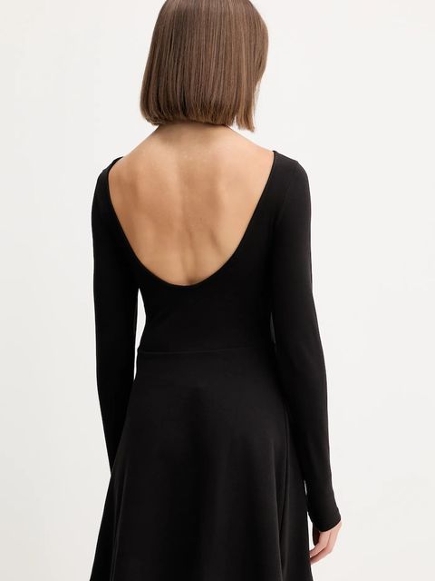 Tommy Jeans sukienka kolor czarny mini rozkloszowana DW0DW21745