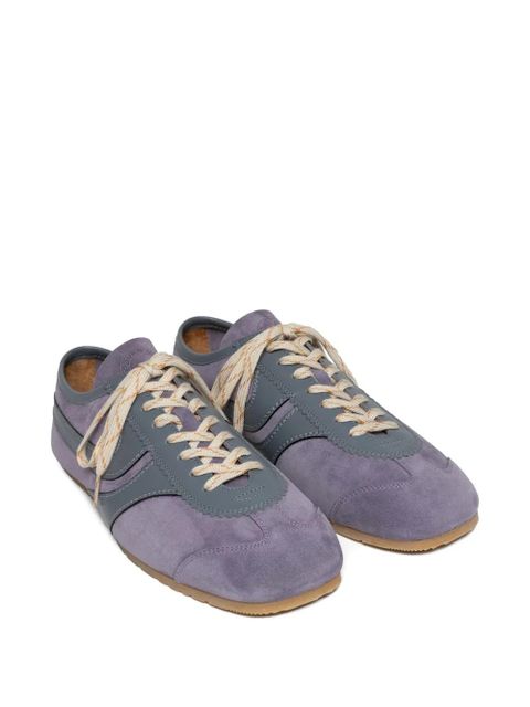 DRIES VAN NOTEN suede-panelled sneakers - Purple - zdjęcie produktu nr 2