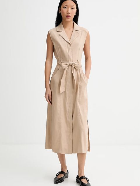 Marc O'Polo sukienka żakietowa z lnem - zdjęcie produktu nr 1