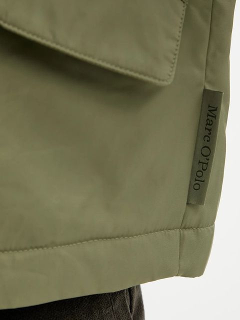 Marc O'Polo kurtka kolor zielony przejściowa oversize 506127070055