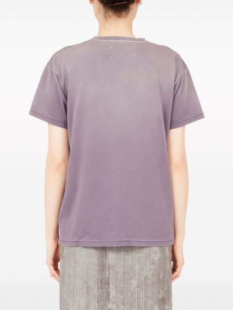 Maison Margiela Reverse logo-print cotton T-shirt - Purple