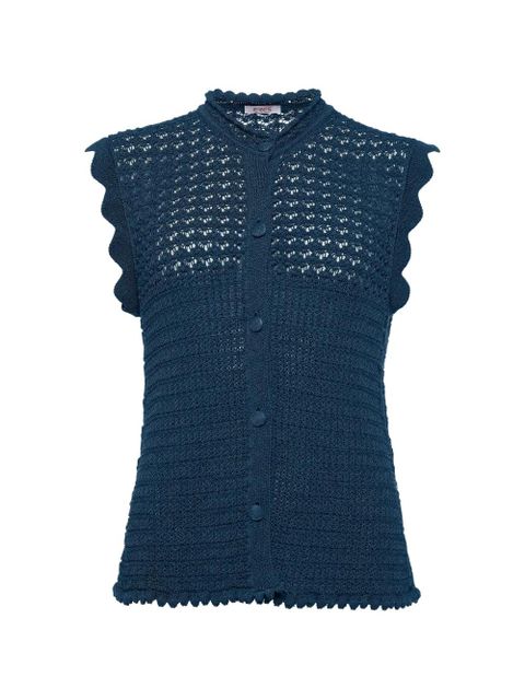 ERES Aurora crochet-knit top - Blue - zdjęcie produktu nr 1