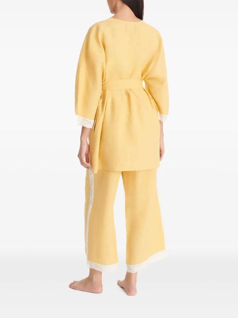 ERES Lagune linen trousers - Yellow